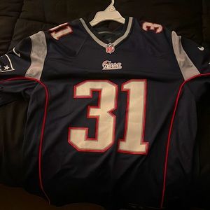 NFL New England Patriots Aqib Talib Jersey. Mens L